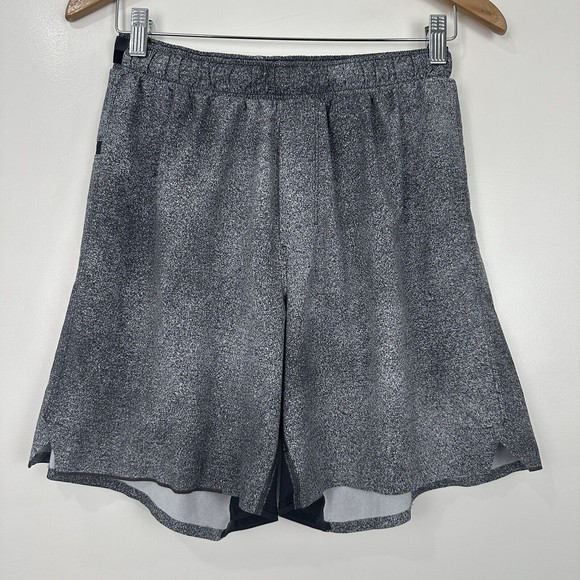 Lululemon Surge Unlined Shorts 7" Black Gray Size S - Picture 3 of 11
